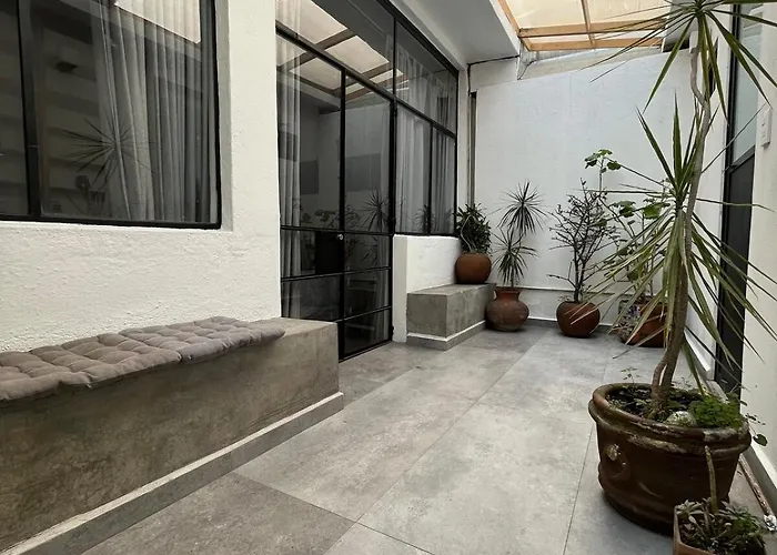 Mini Loft With A Small Terrace En Condesa